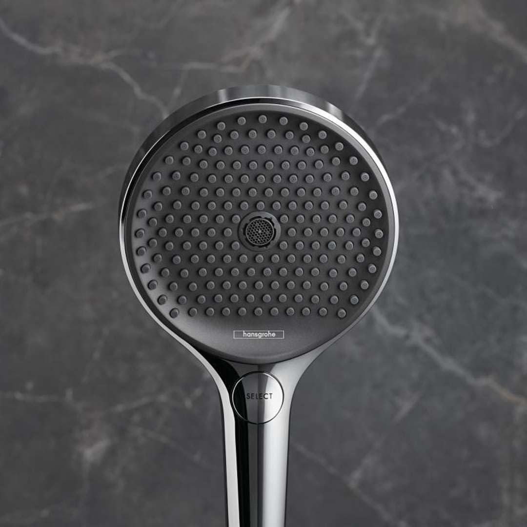 Detalle de Hansgrohe Rainfinity Pommeau de douche: économe en eau 9 l/min avec PowderRain et 3 jets