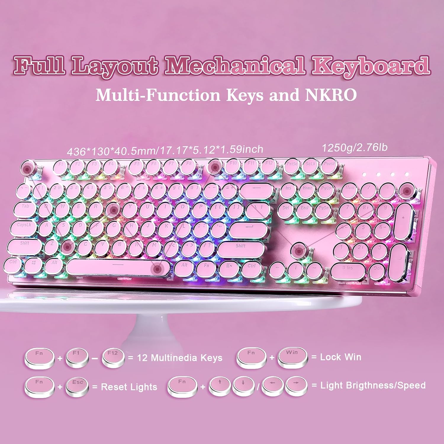 Detalle 1 de YUNZII Mechanical Keyboard, Full-Size