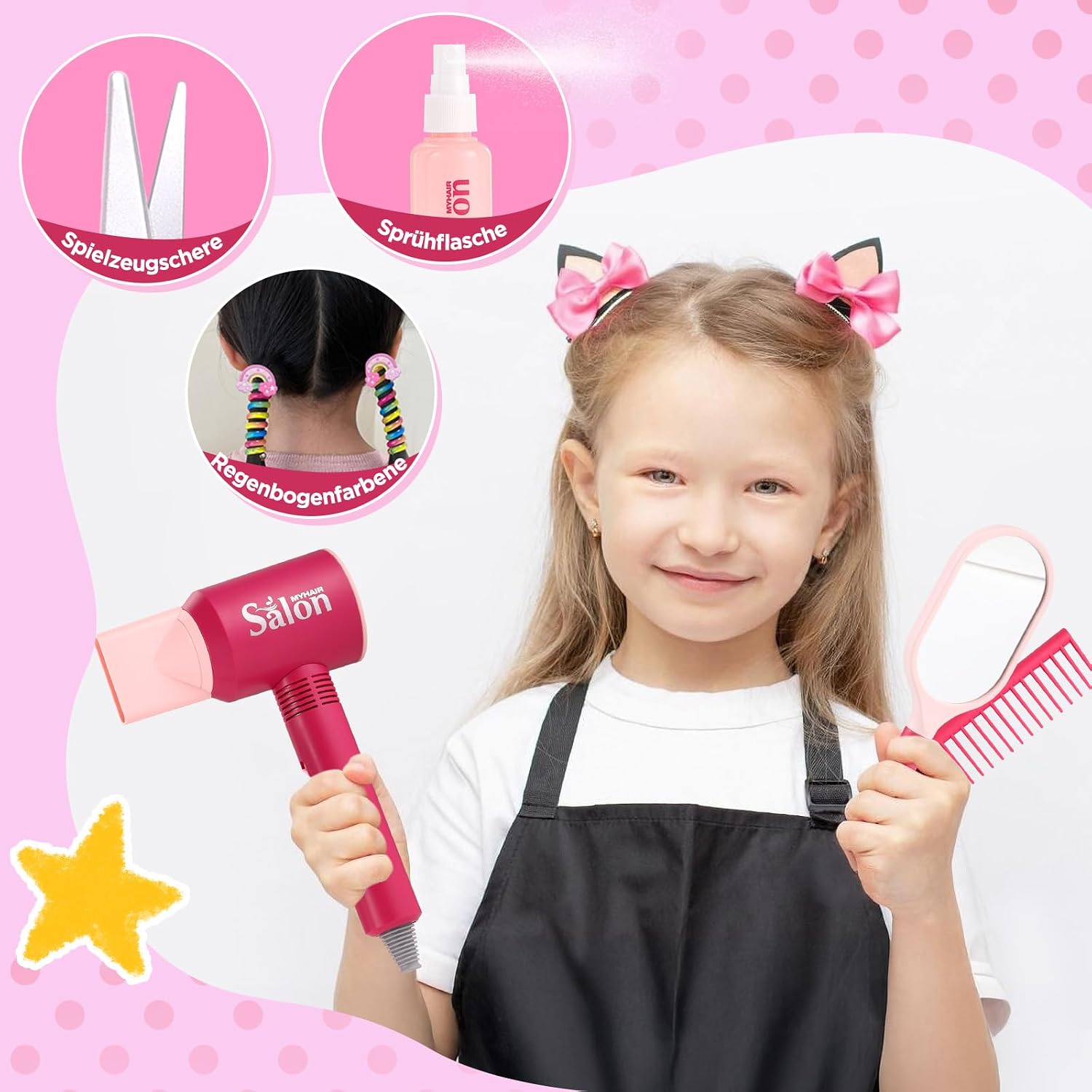 Detalle de GAGAKU Friseur Set Kinder 38-teilig