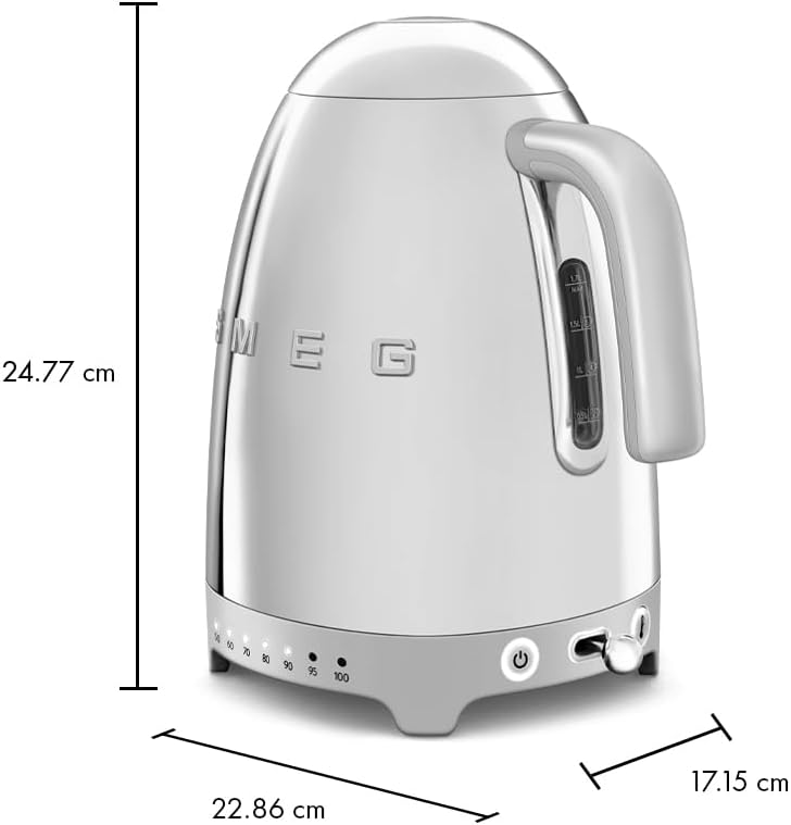 Thumbnail 5 de Smeg 50's Retro Style KLF04SSUS Variable Temperature Kettle, 1.7 L