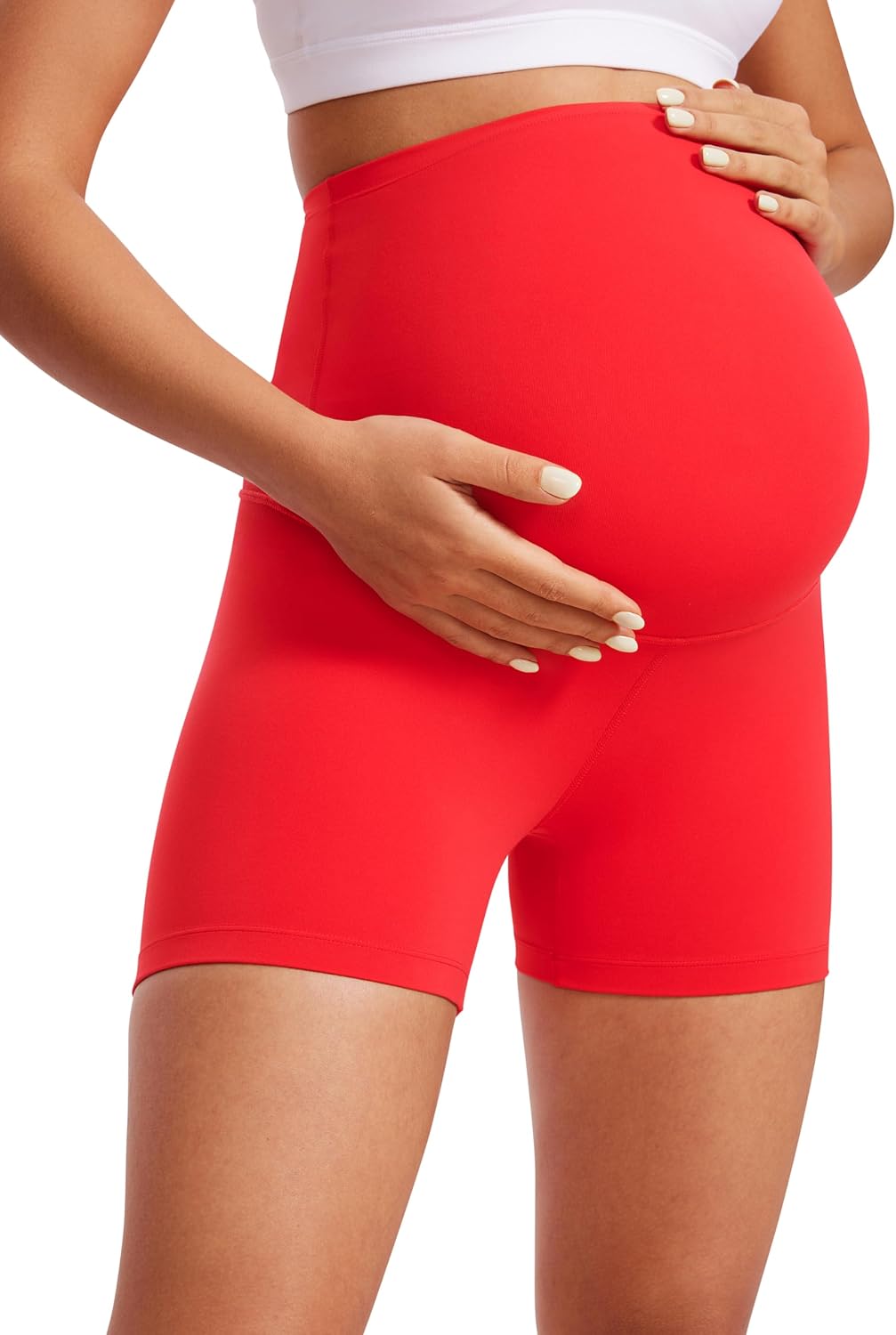 Thumbnail 6 de CRZ YOGA Butterluxe Umstandsleggings kurz – Schwangerschafts-Shorts mit elastischem Bauch-Einsatz