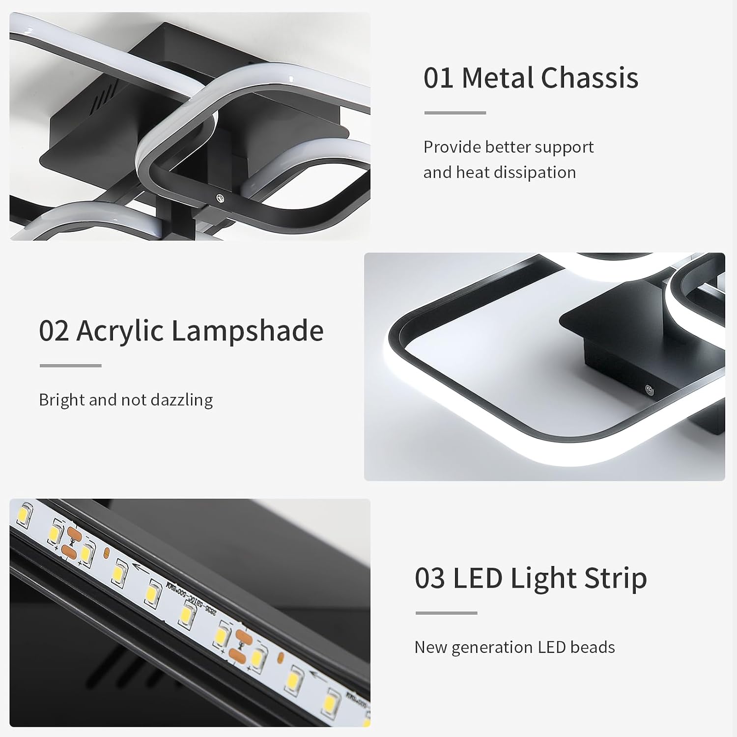 Thumbnail 3 de DELIPOP CHY-DIUCJ-890 LED Ceiling Light, 60W, 6,750 lm, 6500K
