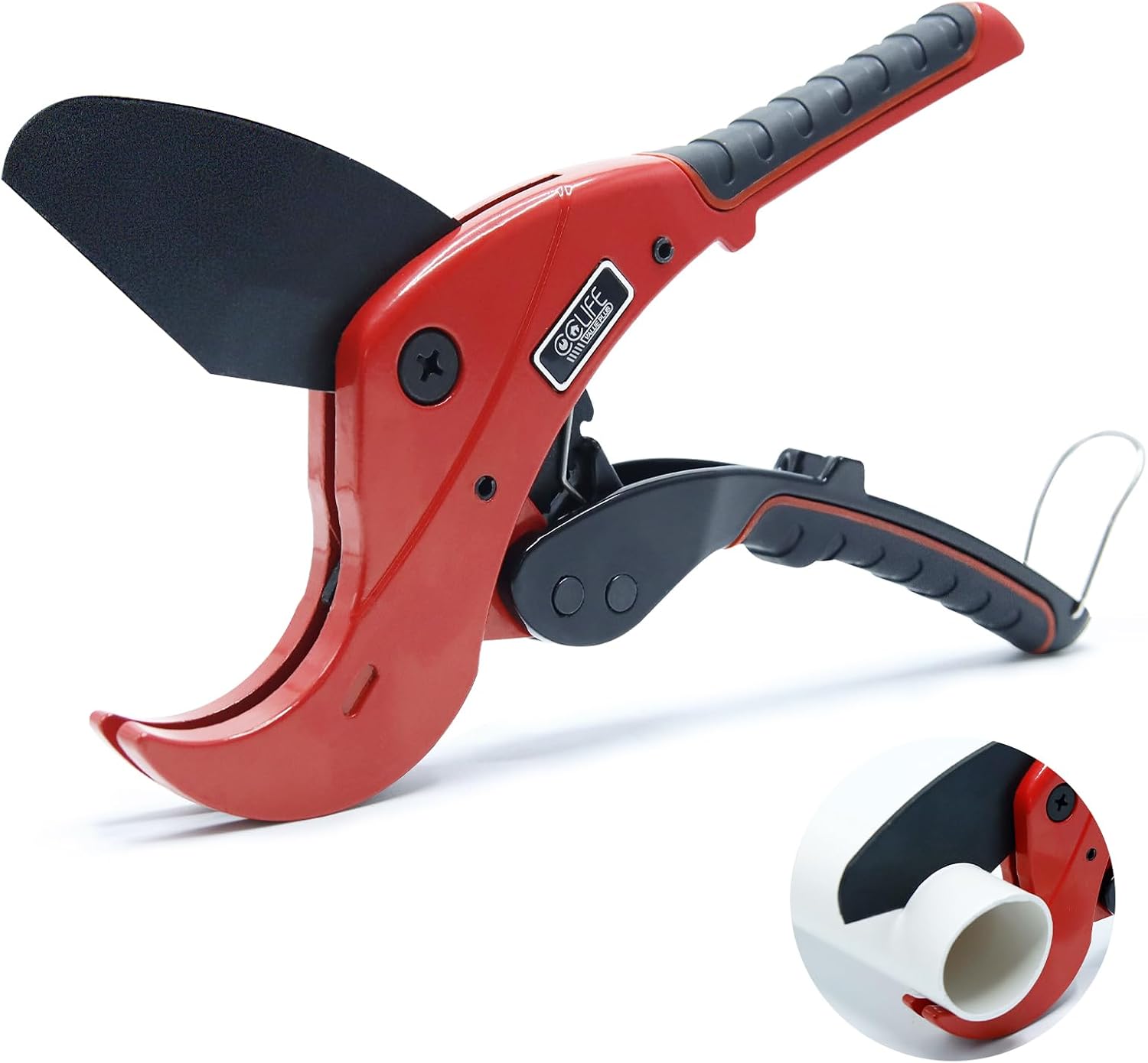 CCLIFE Tagliatubi in PVC 42/64 mm – Tagliatubi Portatile con cricchetto