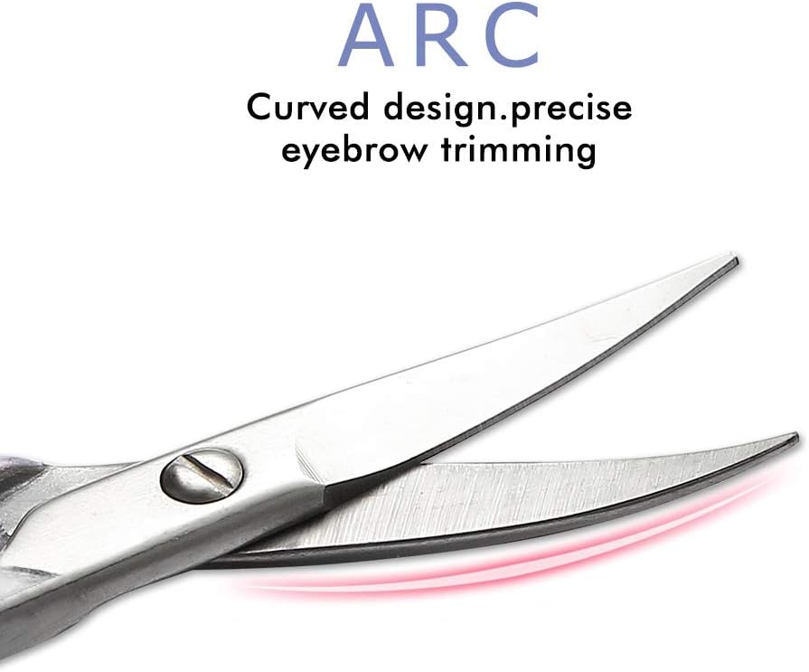 Thumbnail 4 de LIVINGO – Lot de 2 ciseaux professionnels pour barbe et poils de nez, bout arrondi