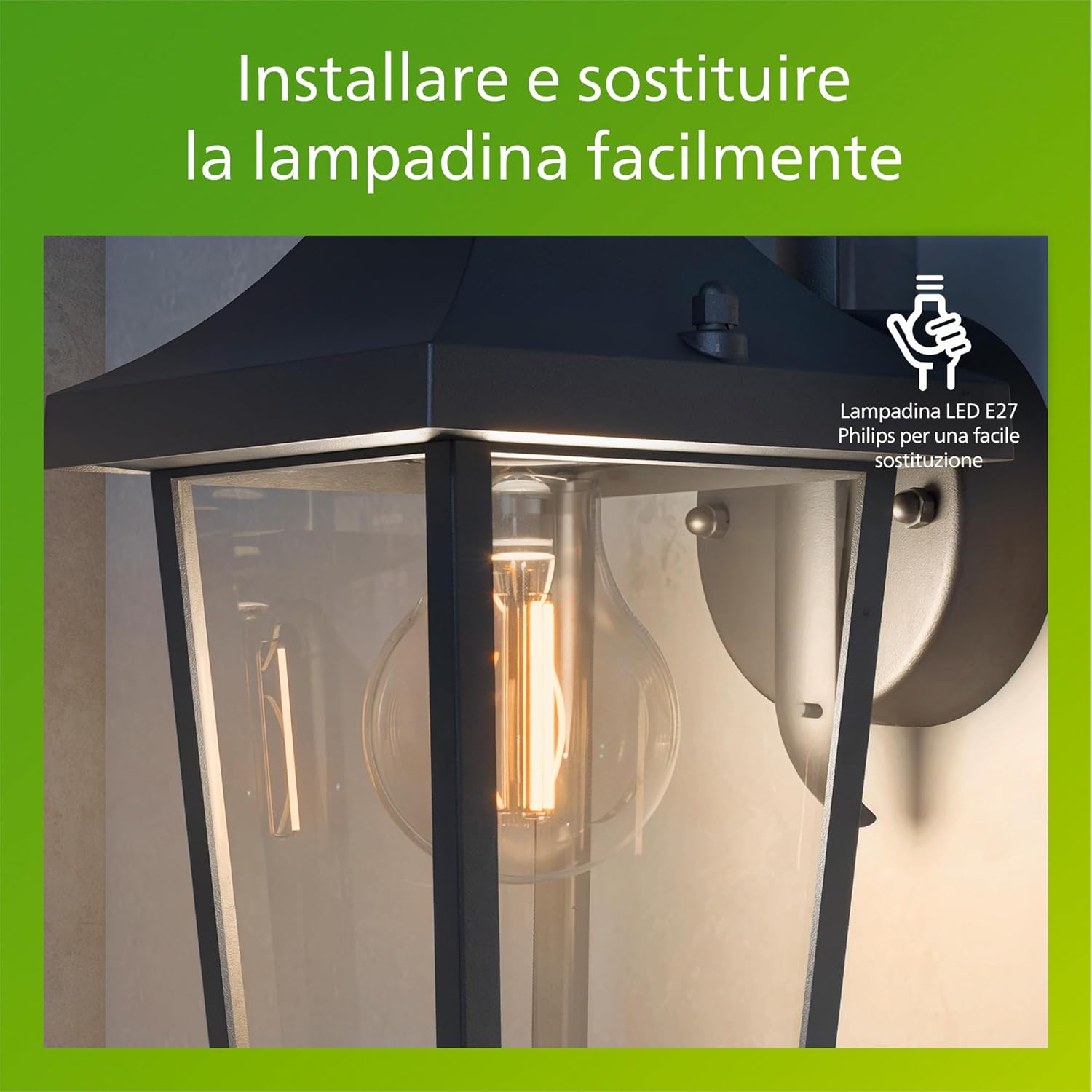 Thumbnail 3 de Philips Buzzard Lampada da Parete E27