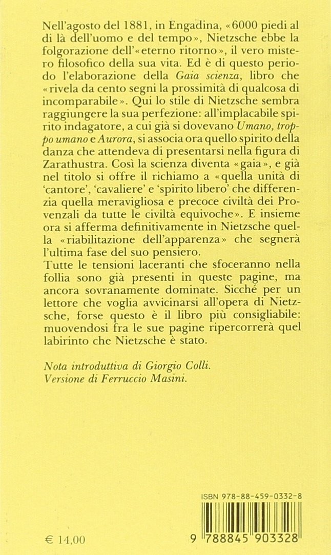 Detalle 2 de La gaia scienza e idilli di Messina – italienskspråkig bok i kompakt format