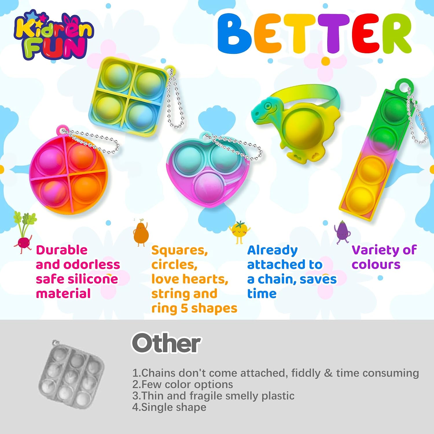 Thumbnail 1 de KIDRENFUN 60 PCS Party Bag Fillers