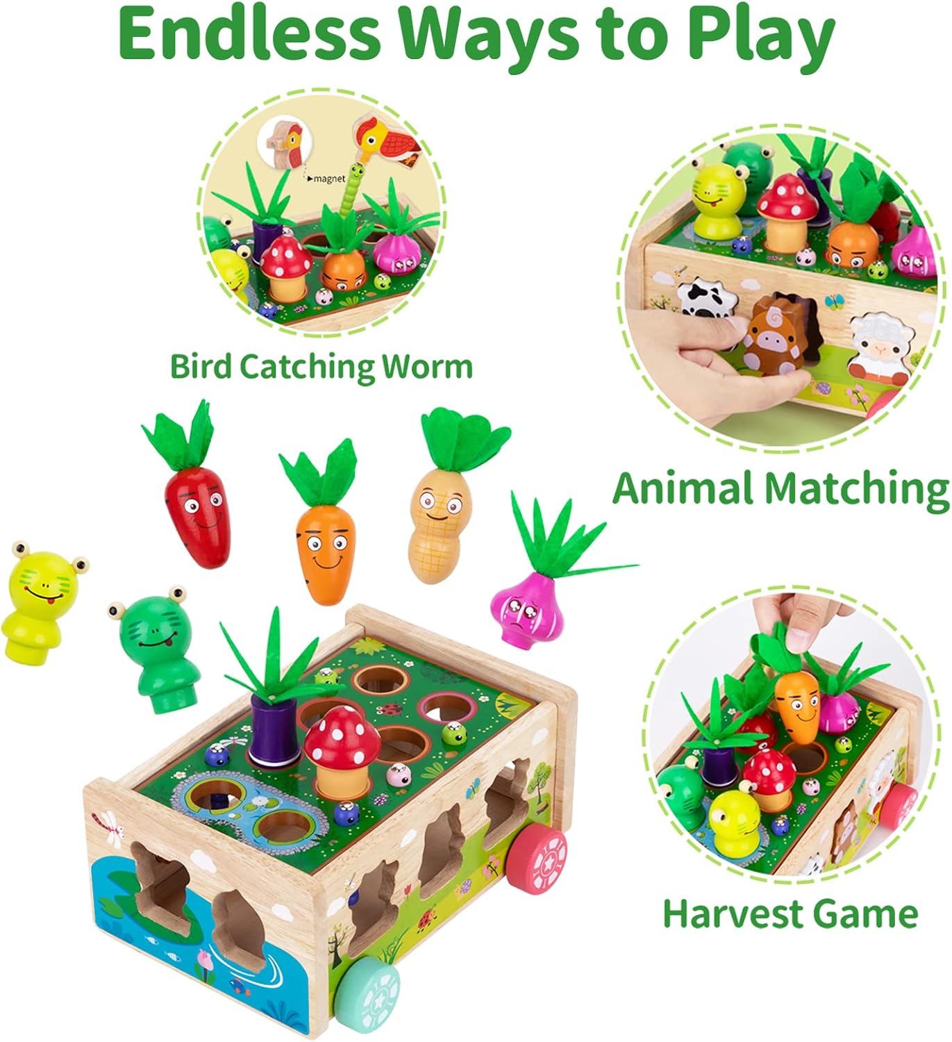 Thumbnail 6 de KMTJT Montessori Wooden Shape Sorting Toy for 1 Year