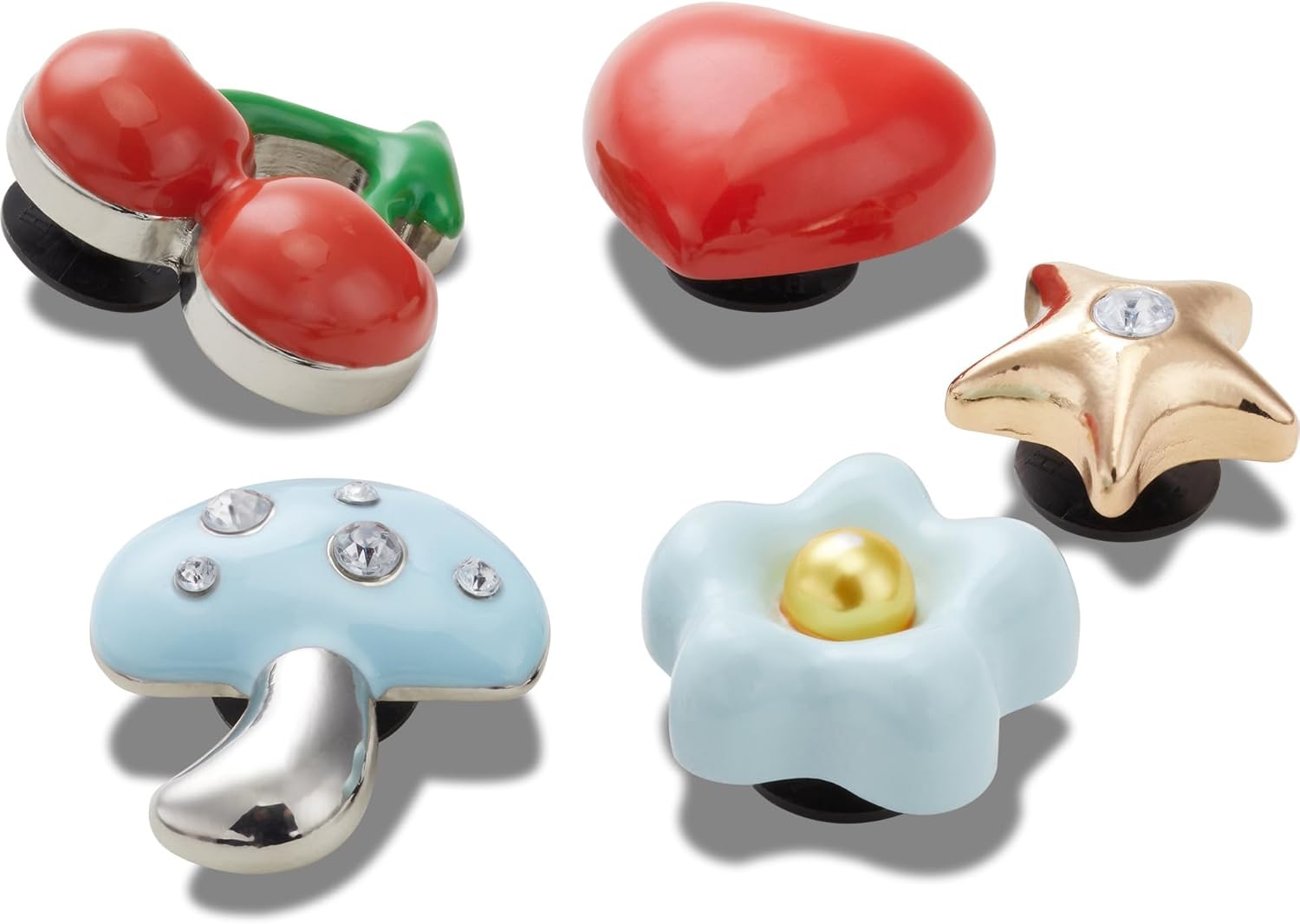 Crocs Puffy 5 Pack : breloques Jibbitz gonflées pour chaussures (lot de pendentifs, mixte adulte)
