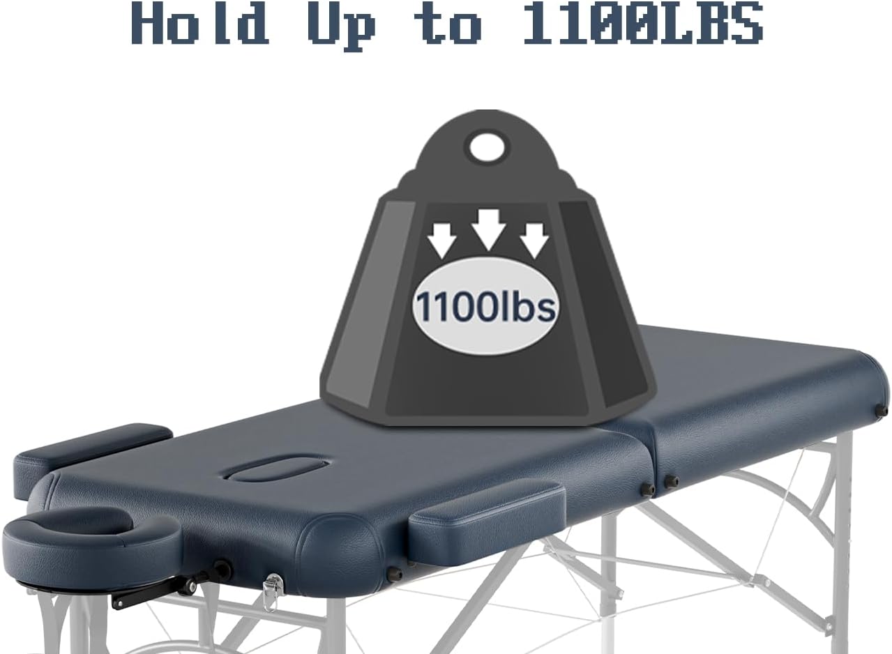Detalle 2 de DOVANS Professional Massage Table 1100LBS