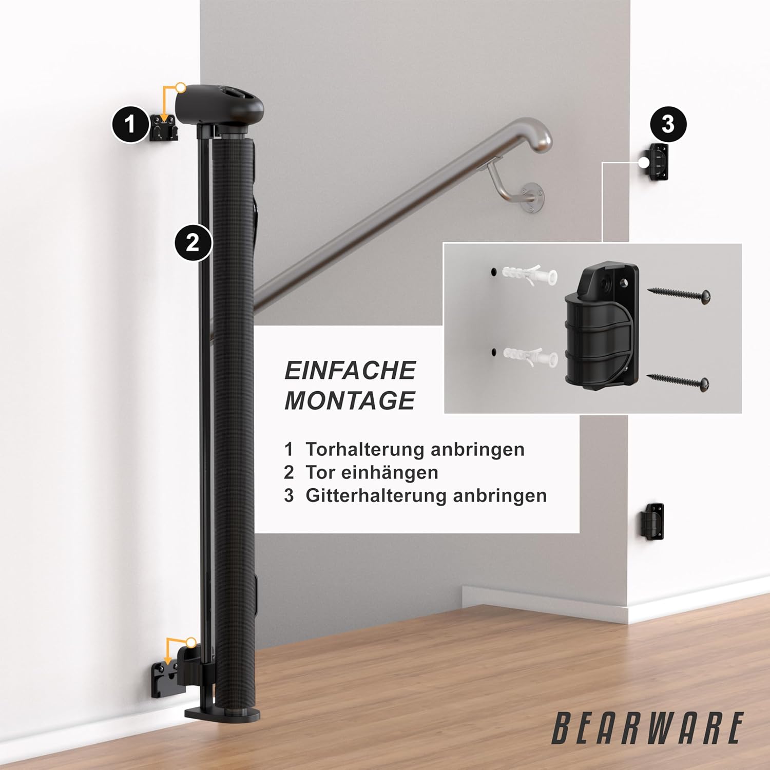 Thumbnail 2 de CSL Schutzgitter Treppe bis 180 cm 🚪