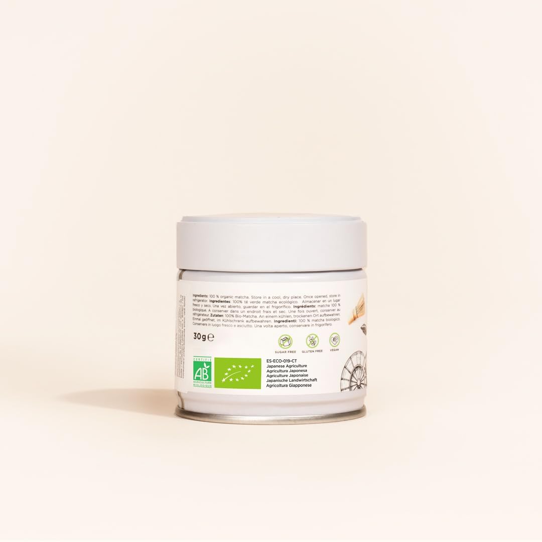 Detalle 2 de Matcha & CO | Thé Matcha Biologique Original 100% — Qualité Cérémonielle, 30 g
