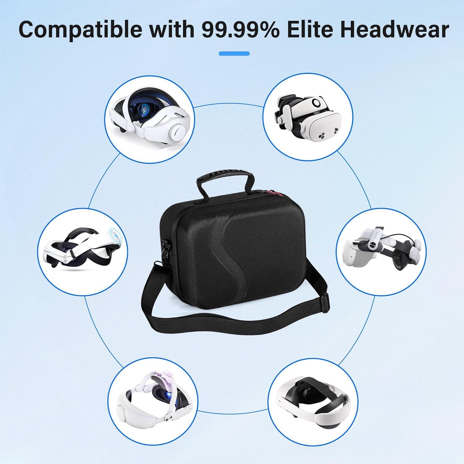 Detalle de Hard shell VR carrying case for Quest 3S