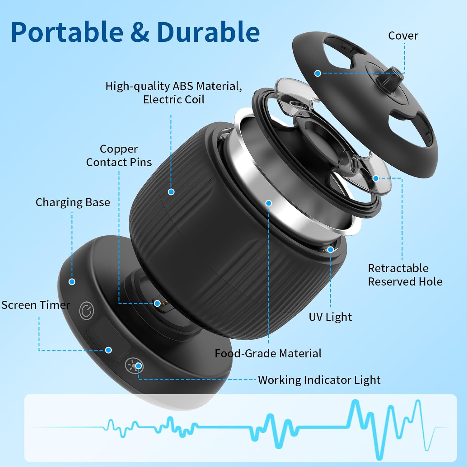 Thumbnail 6 de Morole Ultrasonic Retainer Cleaner with UV Light