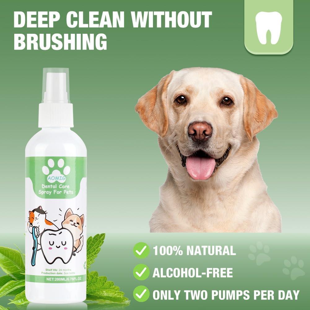 Thumbnail 2 de Aomig Spray per la cura dentale per cani e gatti da 200 ml