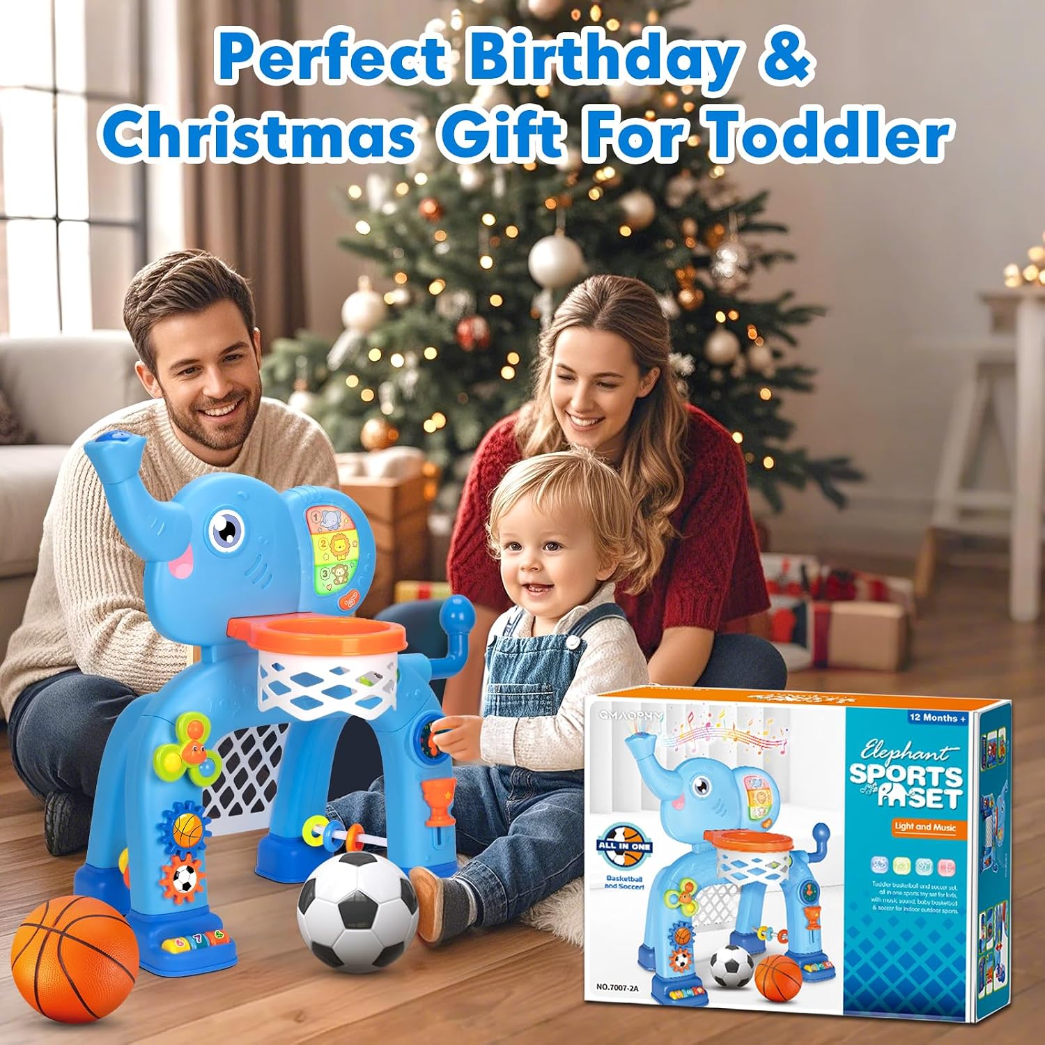 Thumbnail 6 de Toddler Basketball Hoop & Soccer Goal 12-18M