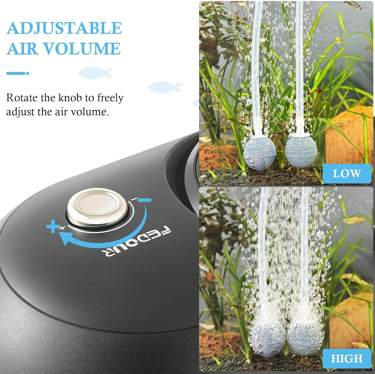 Thumbnail 5 de FEDOUR Aquarium Air Pump 6W