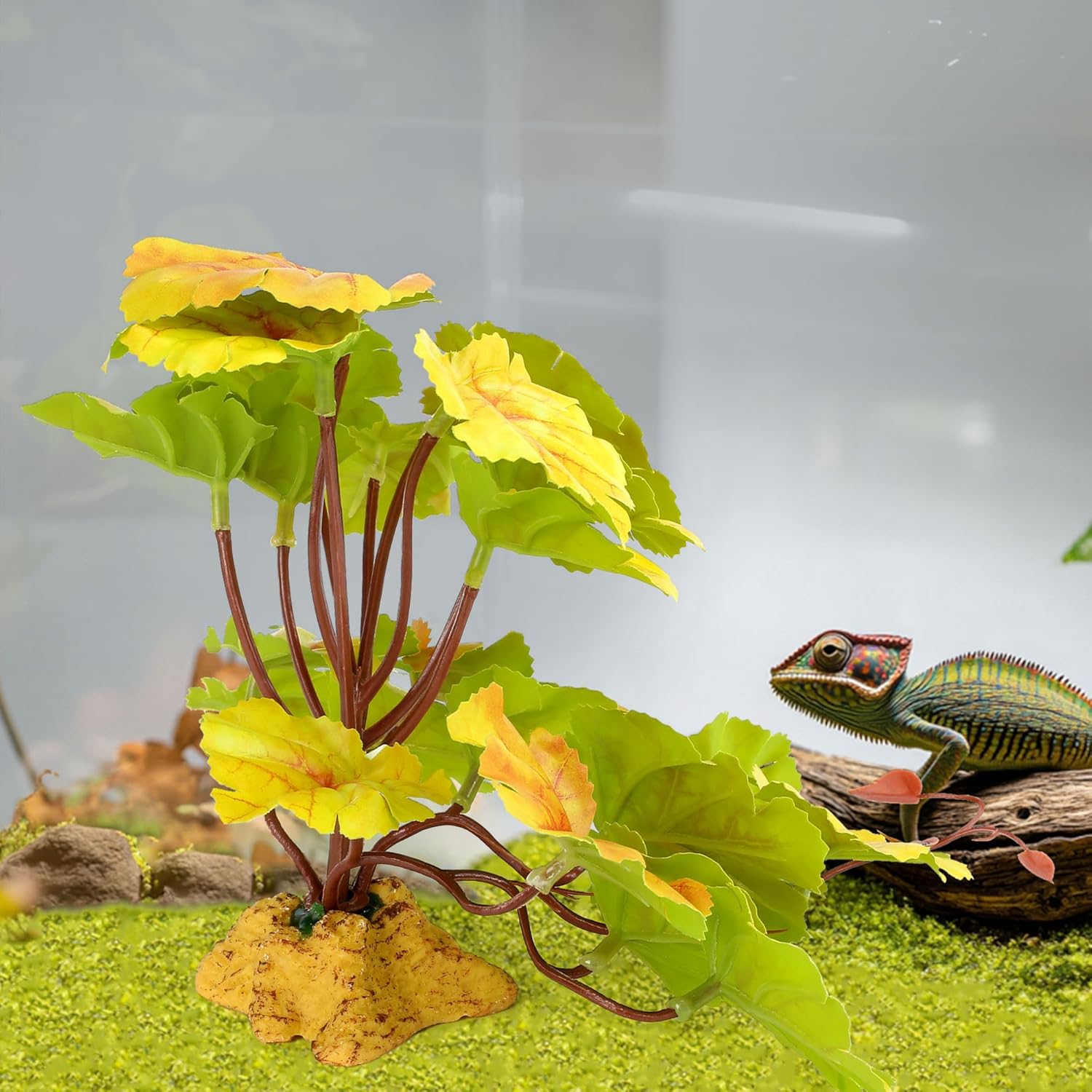 Thumbnail 6 de Filhome Reptile Plants for Terrarium Decor – Realistic, Durable Habitat Greenery for Reptiles and Amphibians
