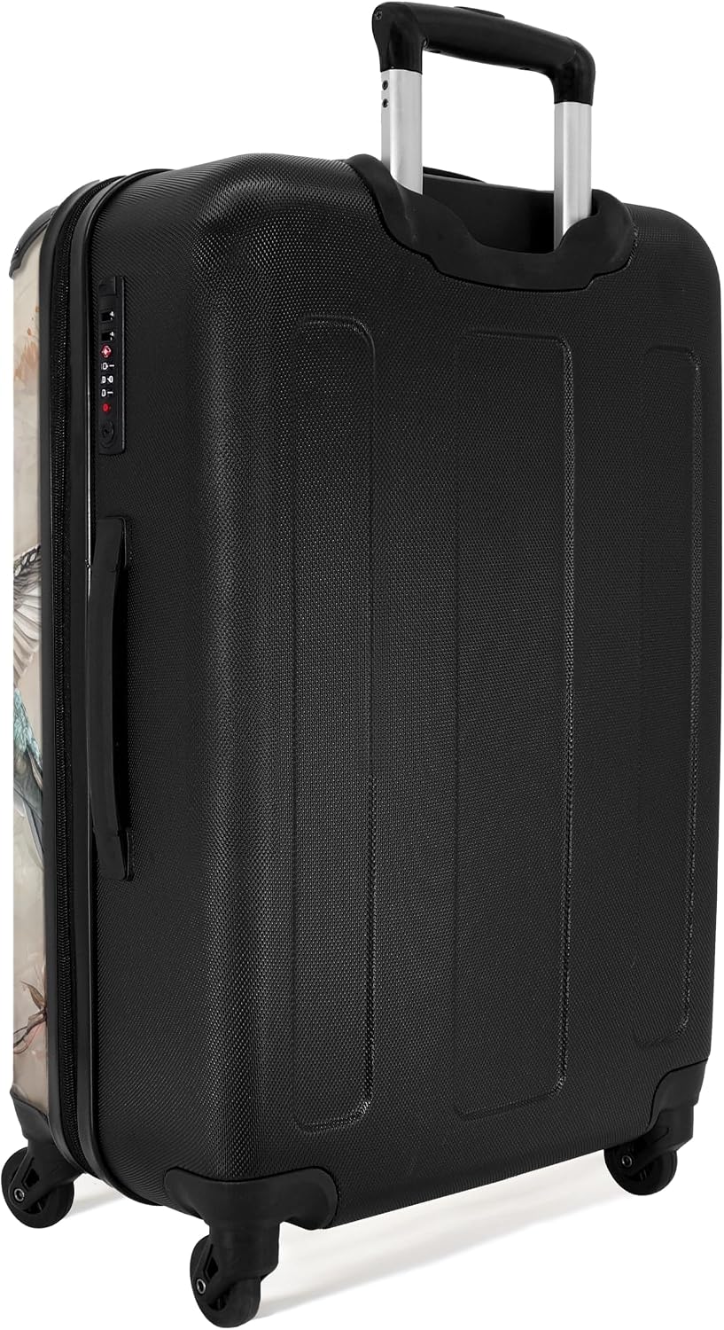 Thumbnail 1 de NoBoringSuitcases.com Valigia grande rigida Colibrì Beige con serratura TSA e capacità fino a 72L