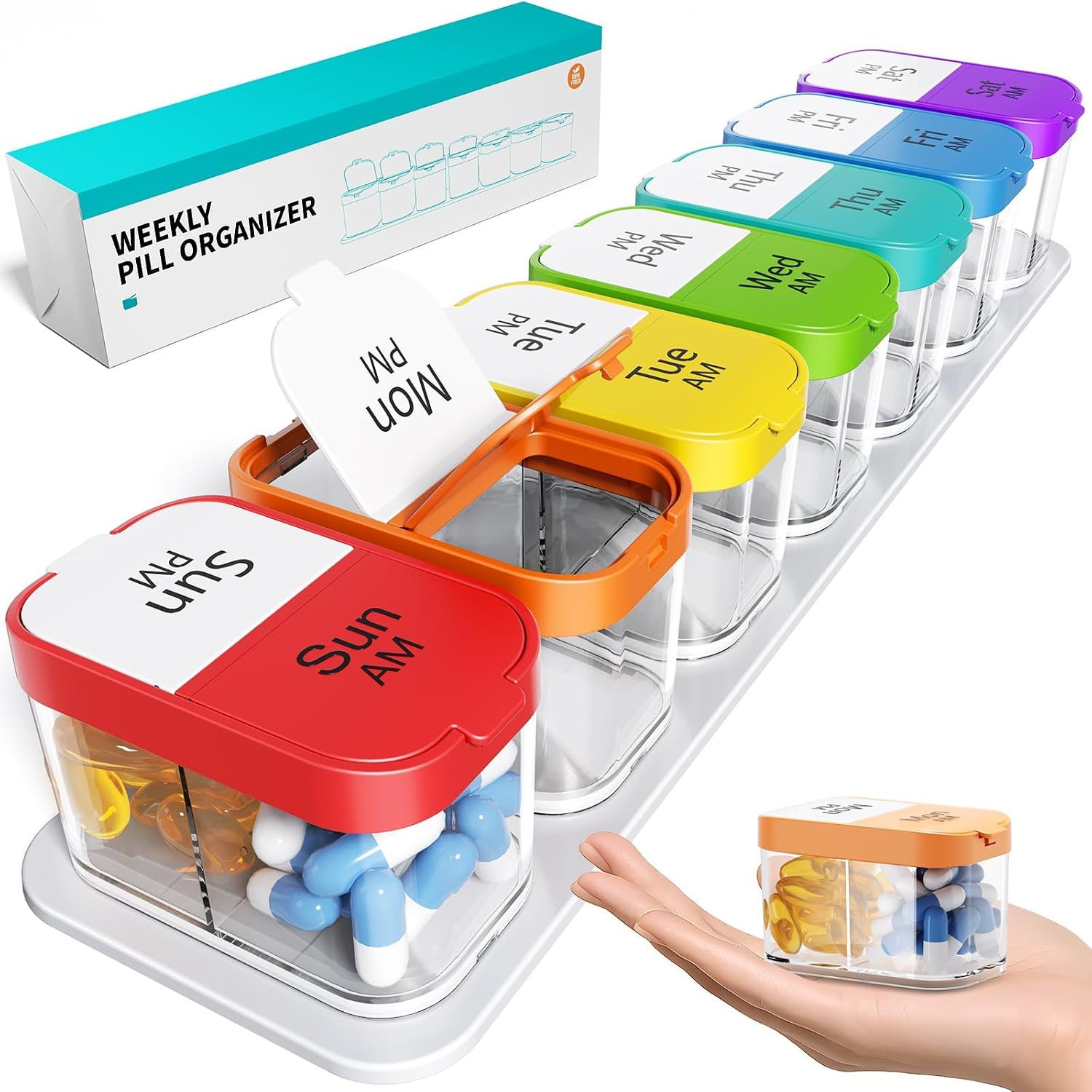 Detalle de Odaro 7-Day AM/PM Pill Organizer