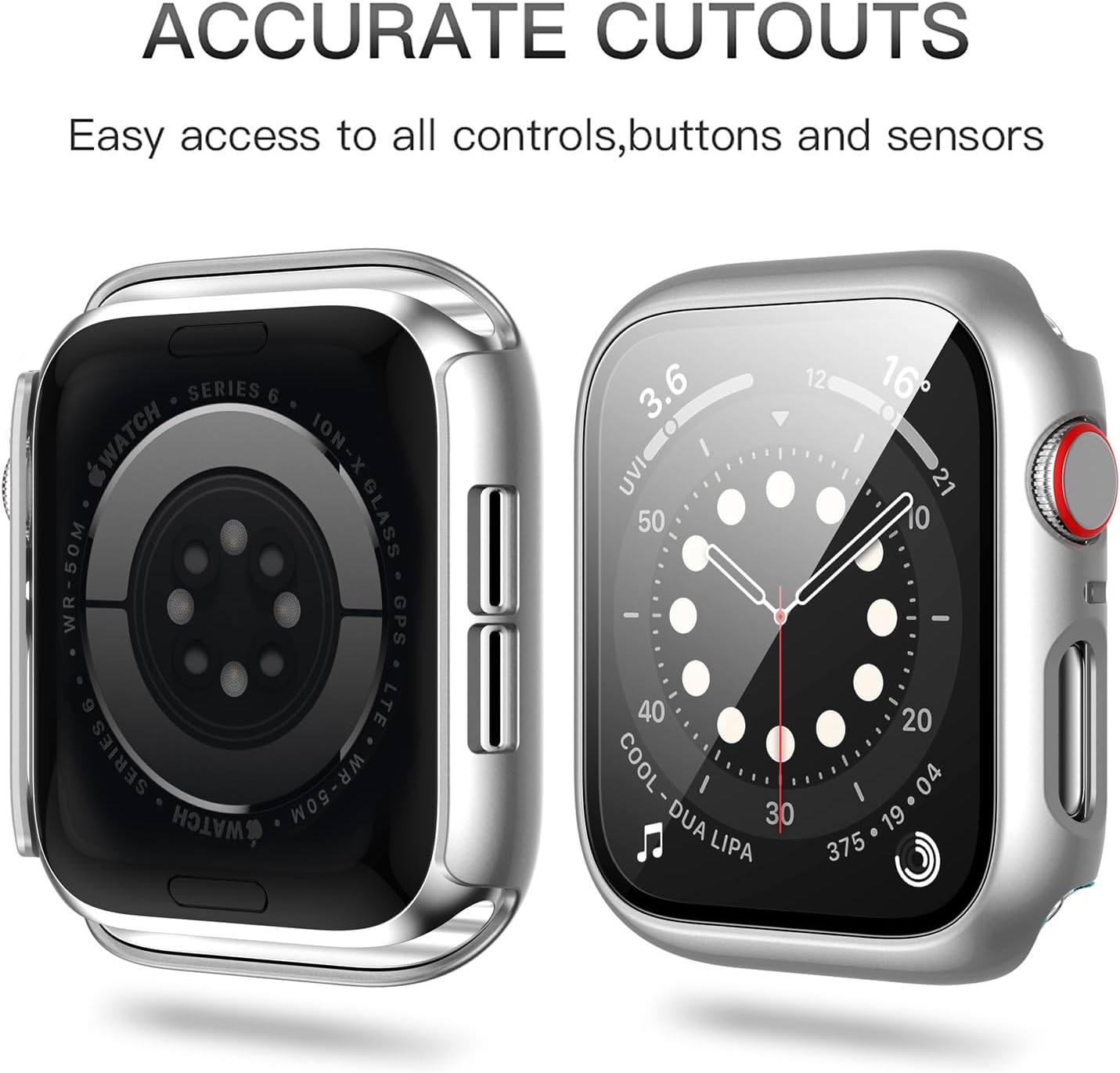 Thumbnail 4 de Haojavo 5-Pack Apple Watch case with 45mm fit