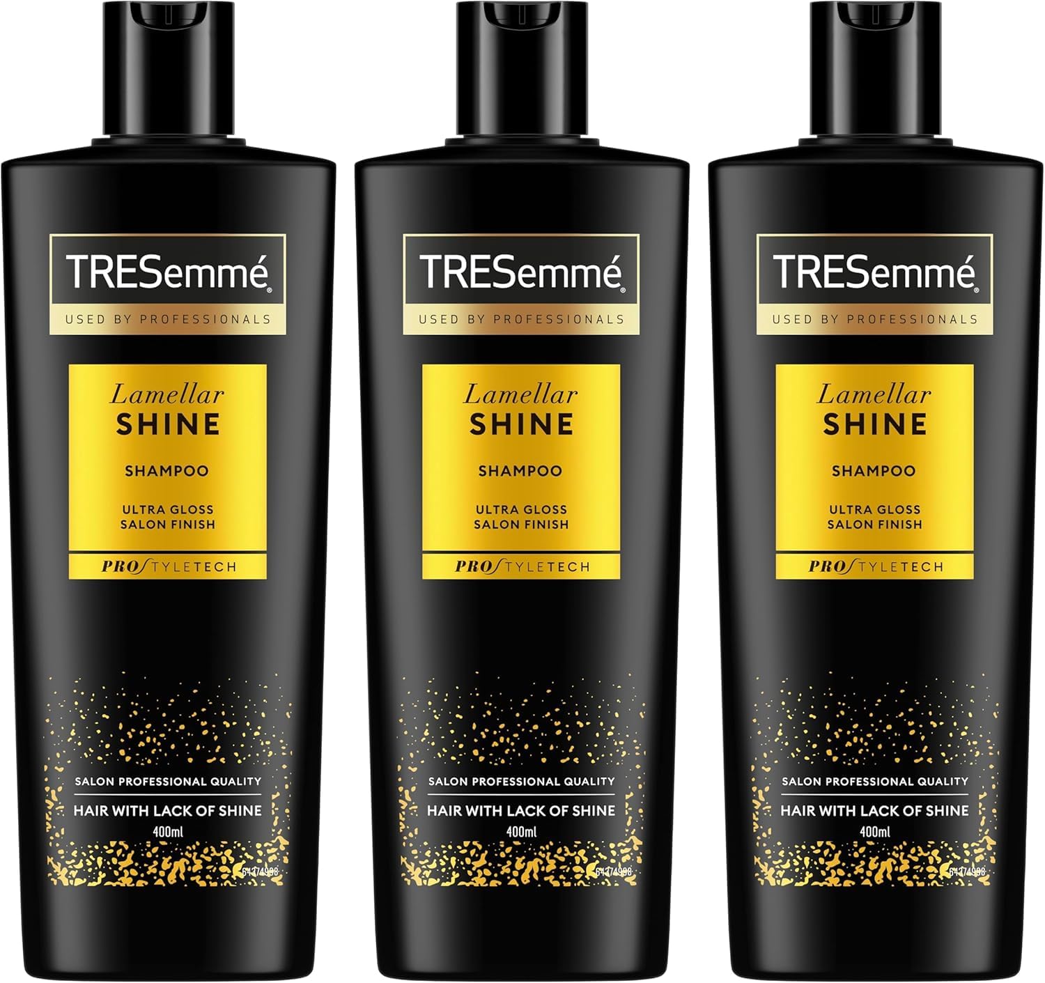 Detalle de TRESemmé Lamellar Shine Shampoo – Glanzpaket für alle Haartypen (3 x 400 ml)