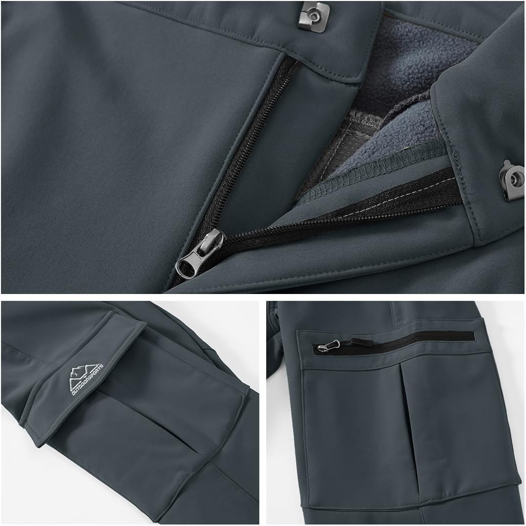 Thumbnail 4 de BGOWATU Women's Waterproof Snow Pants, Fleece-Lined with 6 Pockets