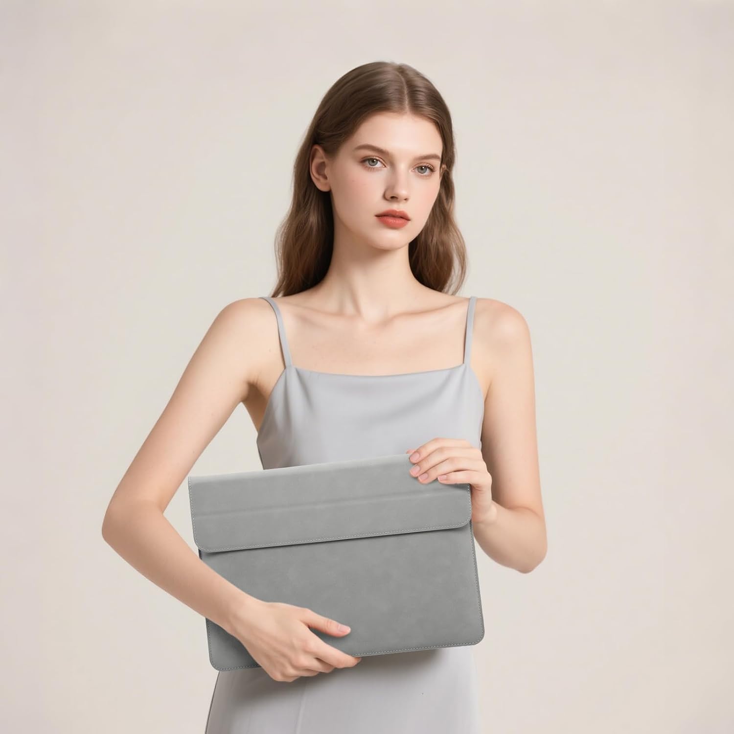 Thumbnail 6 de HYZUO 13 Inch Laptop Sleeve Case with Stand for 13-inch laptops and tablets – Light Grey