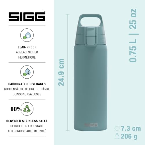Thumbnail 1 de Sigg Edelstahl Trinkflasche Shield ONE Morning Blue 0.75 L – Auslaufsicher, BPA-frei