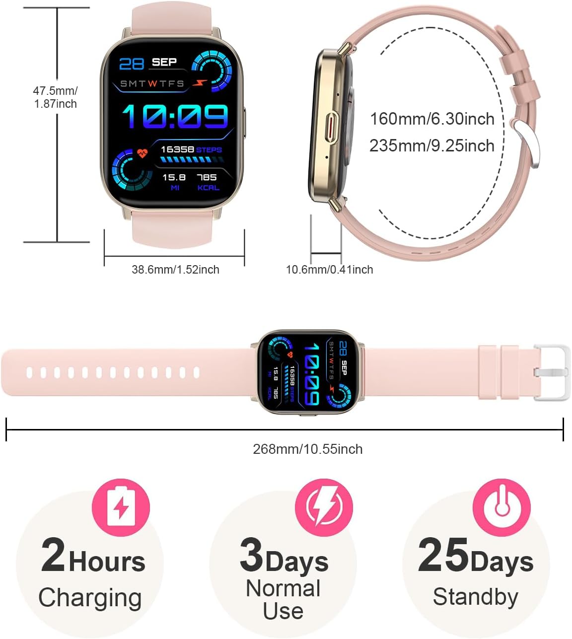 Thumbnail 6 de Smart Watch 2.01" HD Fitness Tracker