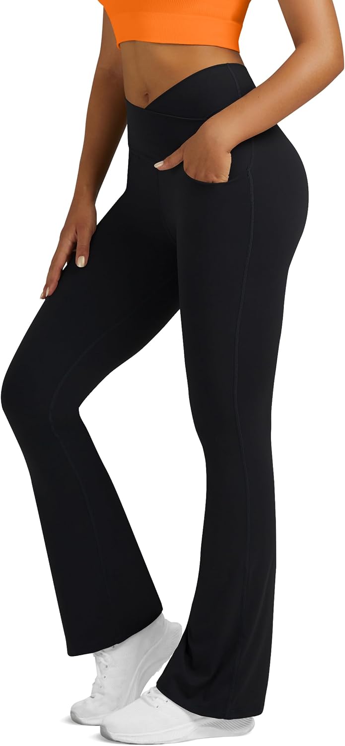 Detalle de Boerfmian Flare Leggings High-Waisted Yoga Pants 🧘♀