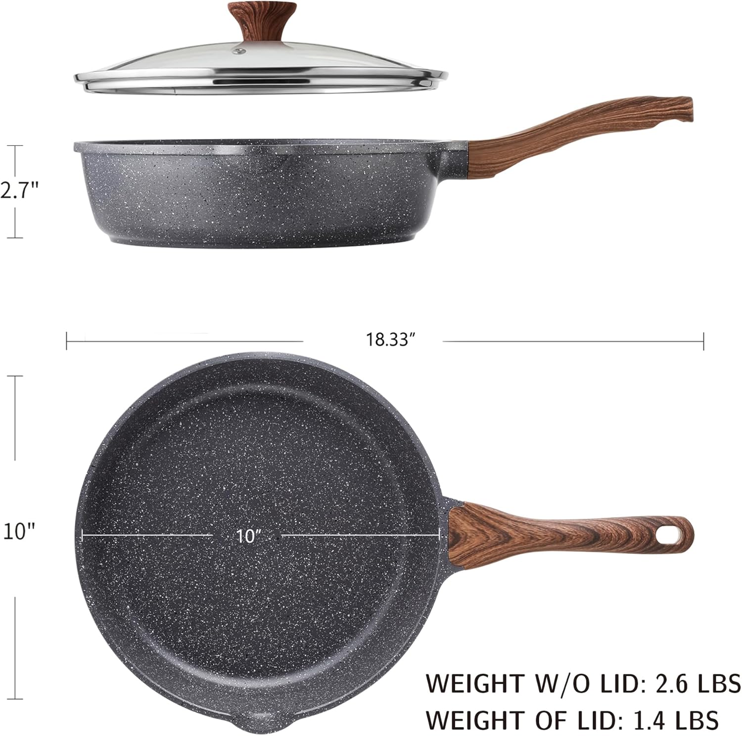 Thumbnail 4 de SENSARTE 10-inch Nonstick Skillet