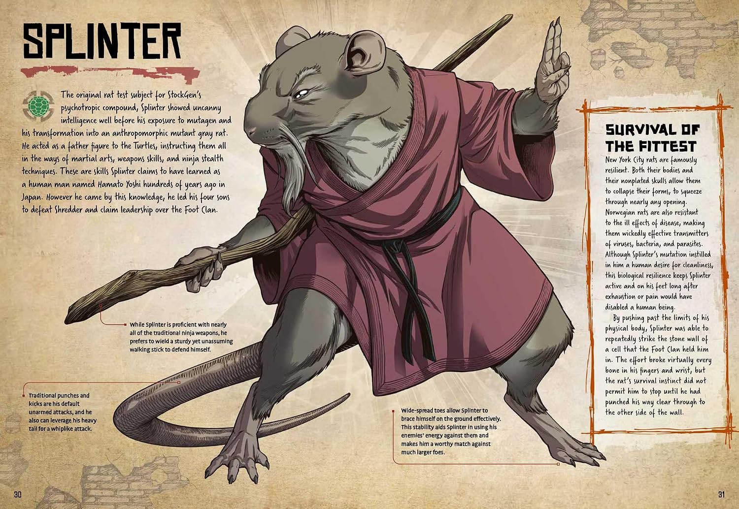 Detalle 2 de Teenage Mutant Ninja Turtles: Anatomy of a Mutant Book