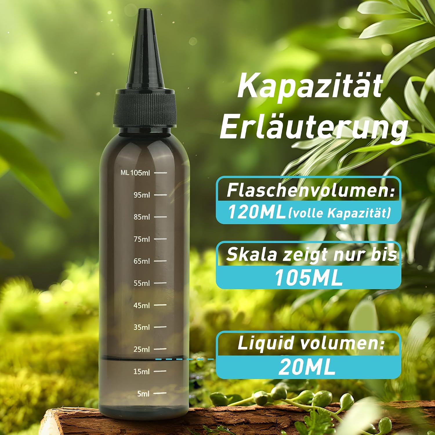 Detalle de FURUN Wassermelone-Honigmelone Aromakonzentrat – hochdosiertes Lebensmittelaroma, 20 ml in 120 ml Flasche