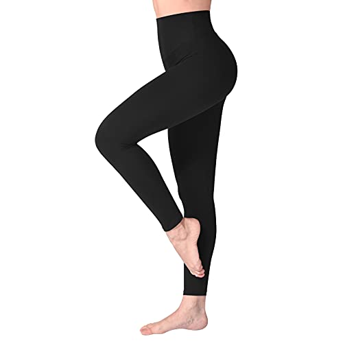 Detalle de SINOPHANT Legging Femmes Pantalon de Sport taille haute – Opaque et doux XXL Noir