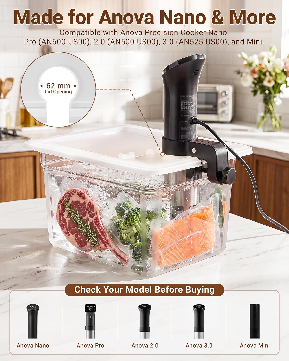 Thumbnail 2 de EVERIE EVC-12 sous vide container 12 Quart 🍲
