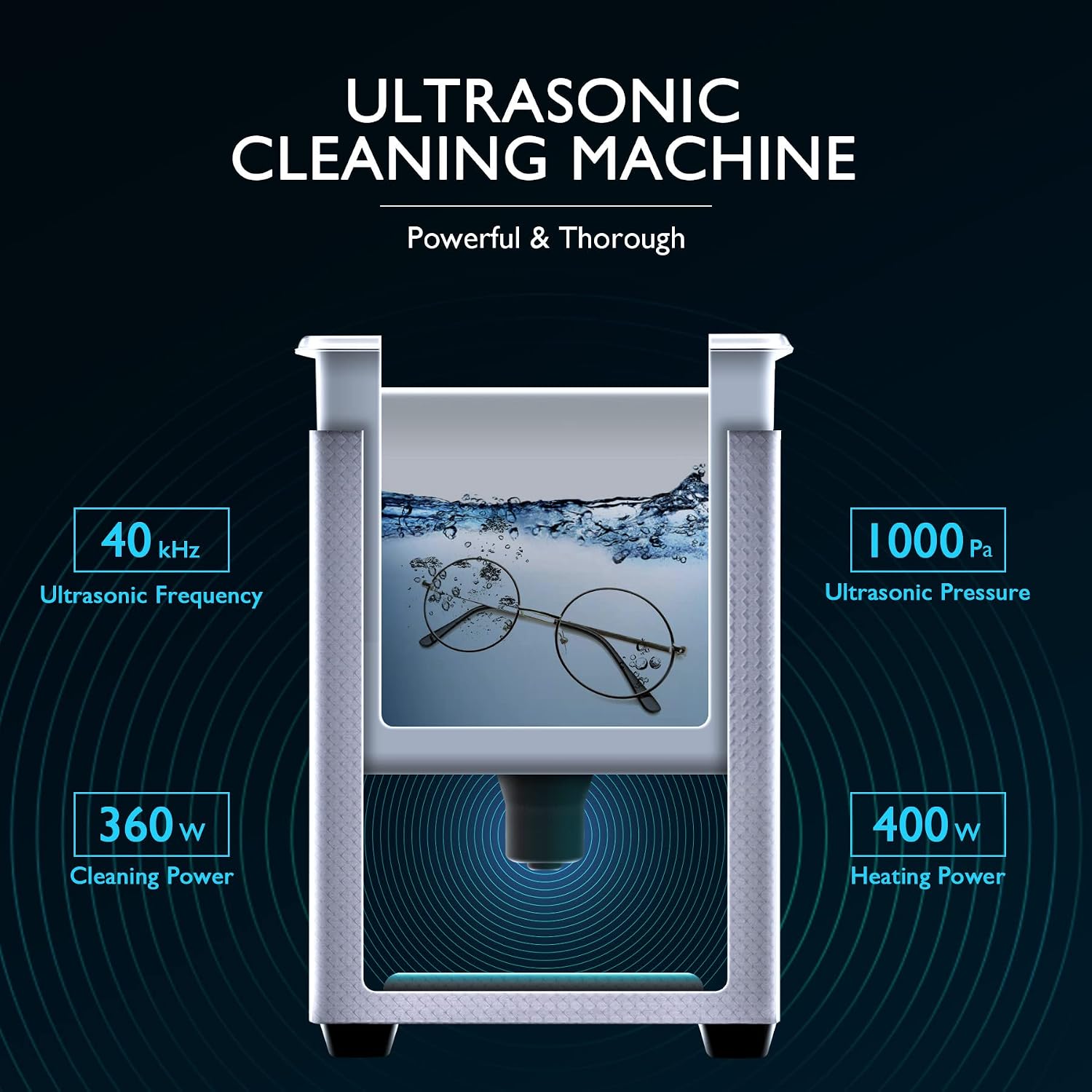 Thumbnail 1 de CREWORKS 10L Commercial Ultrasonic Cleaner with Digital Controls and Heater