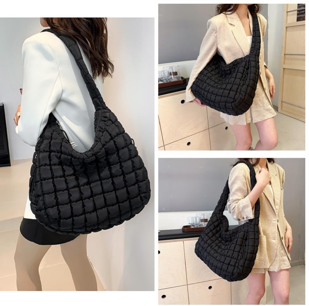 Detalle de Aucuu Sac Fourre-tout Matelassé : grand sac à main matelassé, léger et polyvalent pour femme