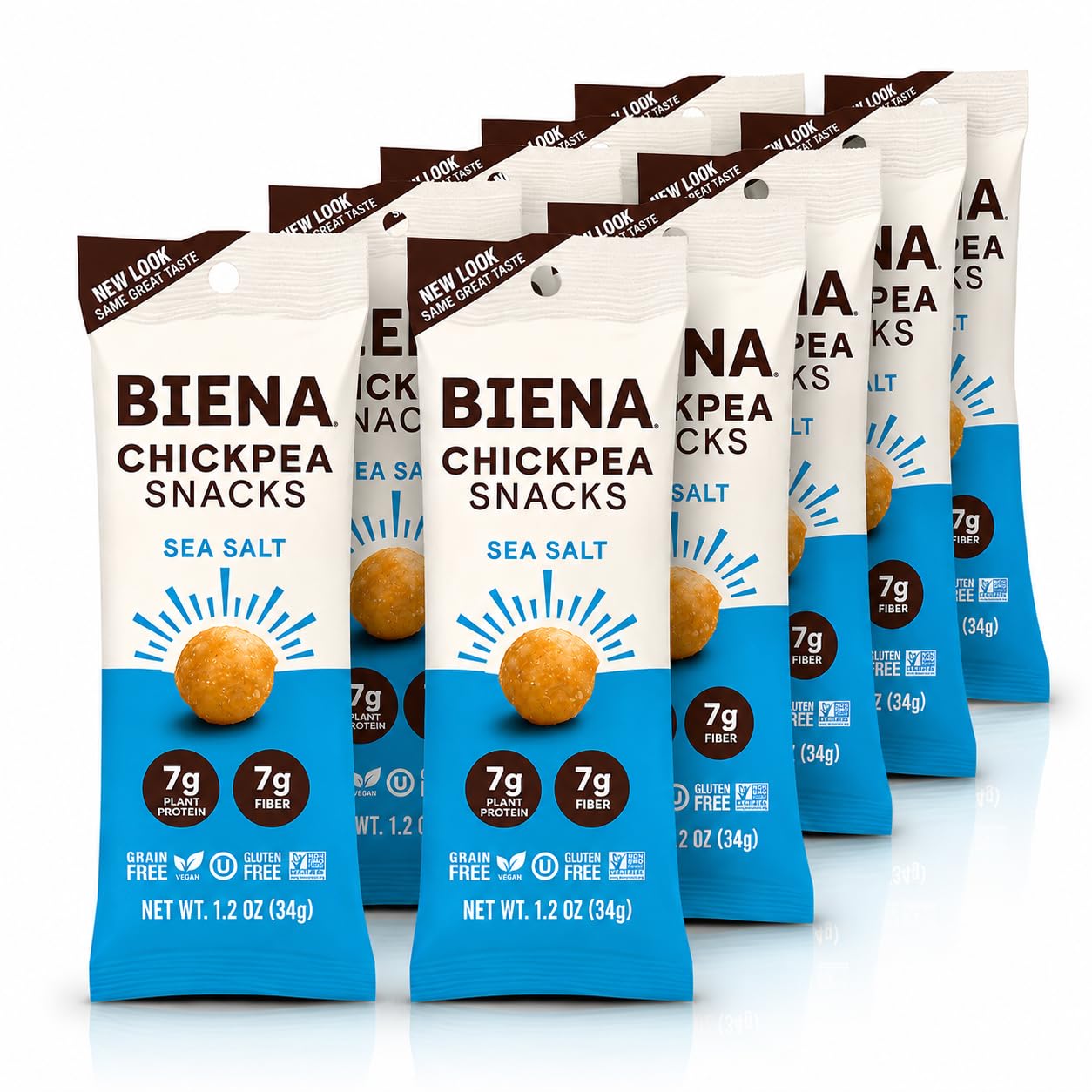 Detalle de BIENA Chickpea Snacks Sea Salt