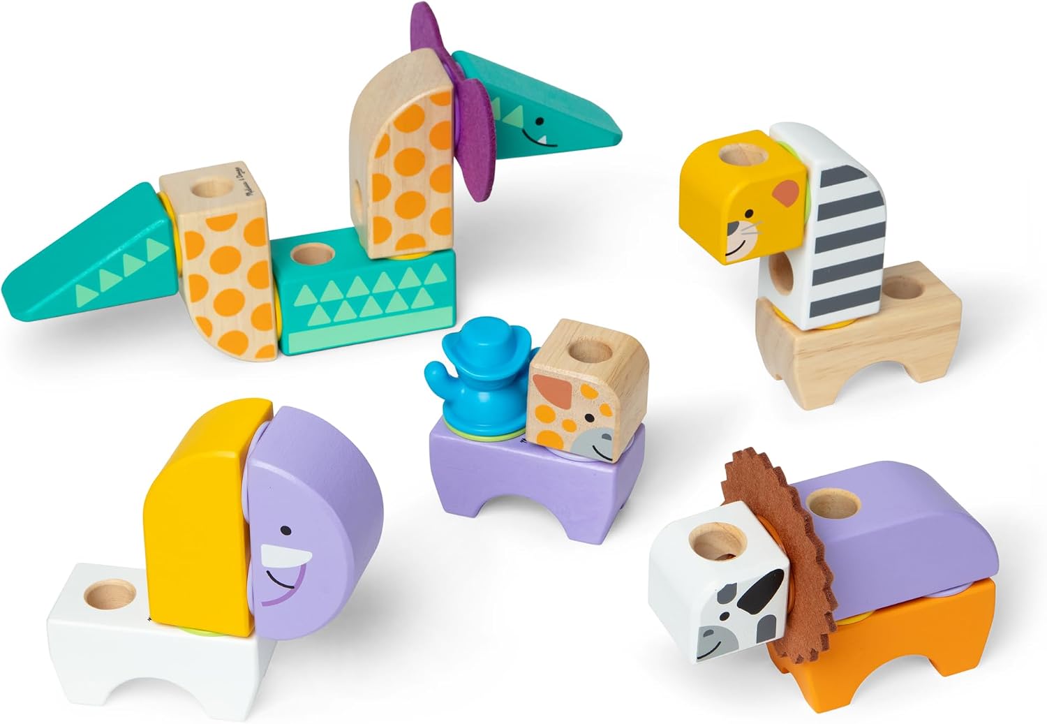 Thumbnail 5 de Melissa & Doug Blockables Safari 34 Teile đ§©