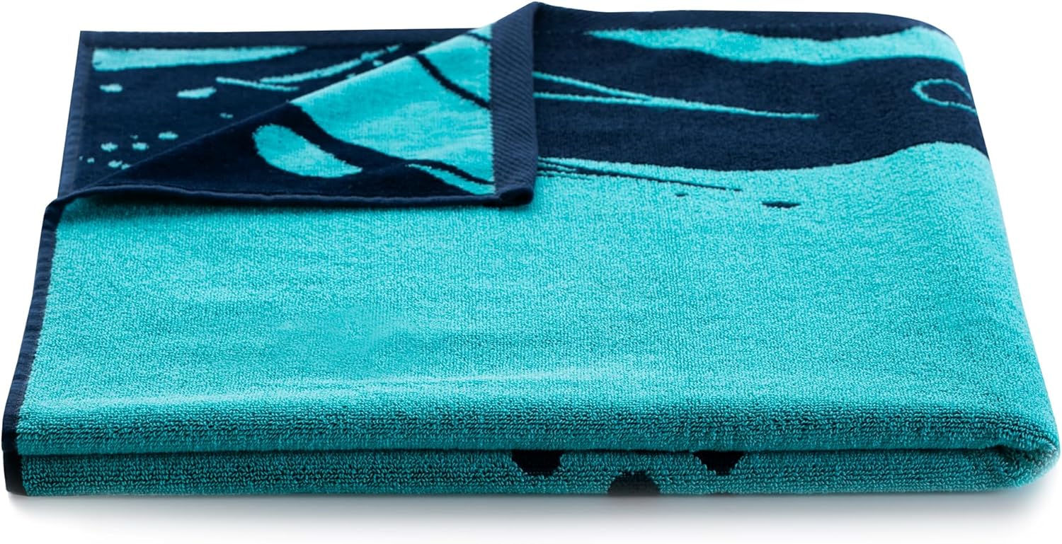 Thumbnail 2 de DecoKing Telo mare grande 90x180 cm – 100% cotone spugna velour, assorbente e soffice, disponibili in blu scuro, blu acquamarina e bianco
