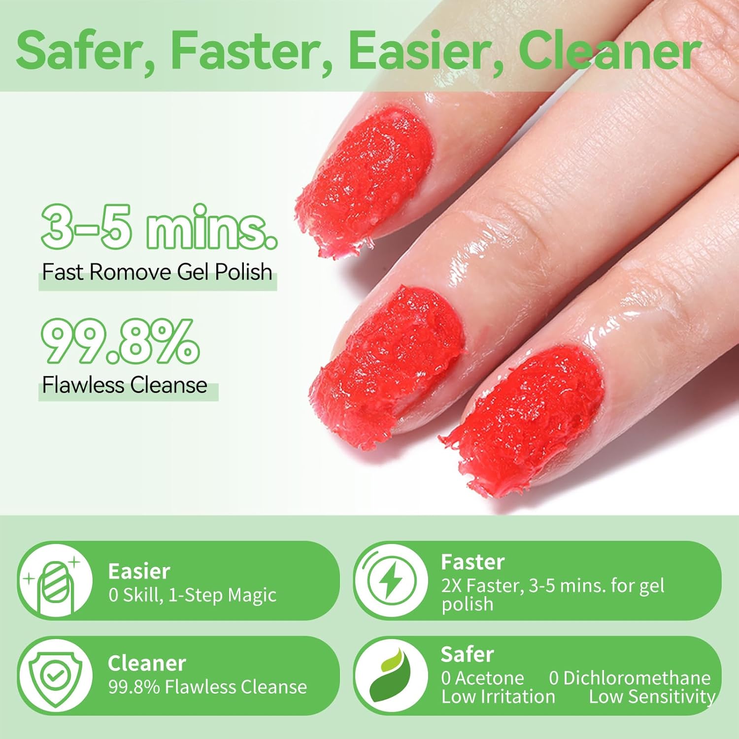 Detalle 2 de Born Pretty UV Nagellackentferner 2×15 ml Set