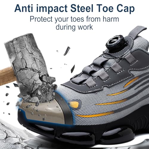 Detalle de GUDECIUS: Zapatos de Seguridad para Hombre y Mujer con Cordones de Botón y Punta de Acero