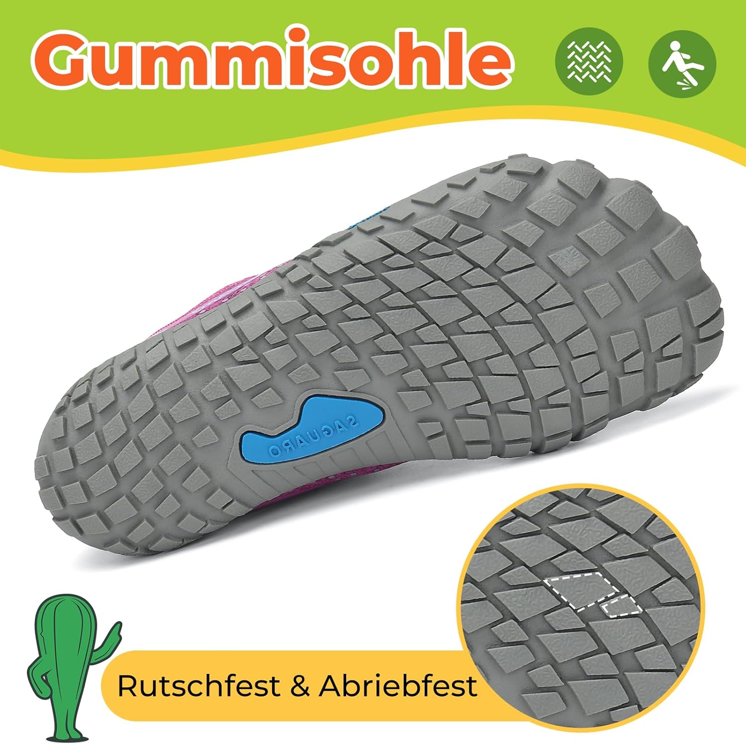Thumbnail 4 de SAGUARO Kinder Barfußschuhe 24 bis 36