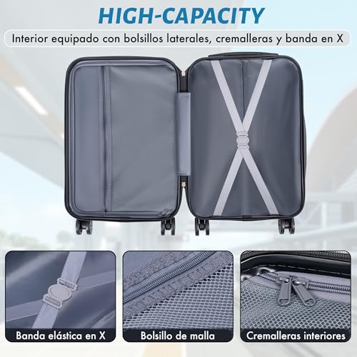 Thumbnail 6 de T-LOVENDO.ES Maleta de cabina rígida 55 cm 📦