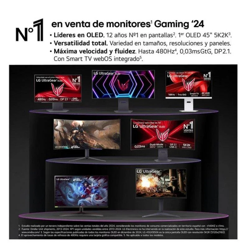 Thumbnail 1 de LG UltraGear 27GX704A 240 Hz OLED 📺