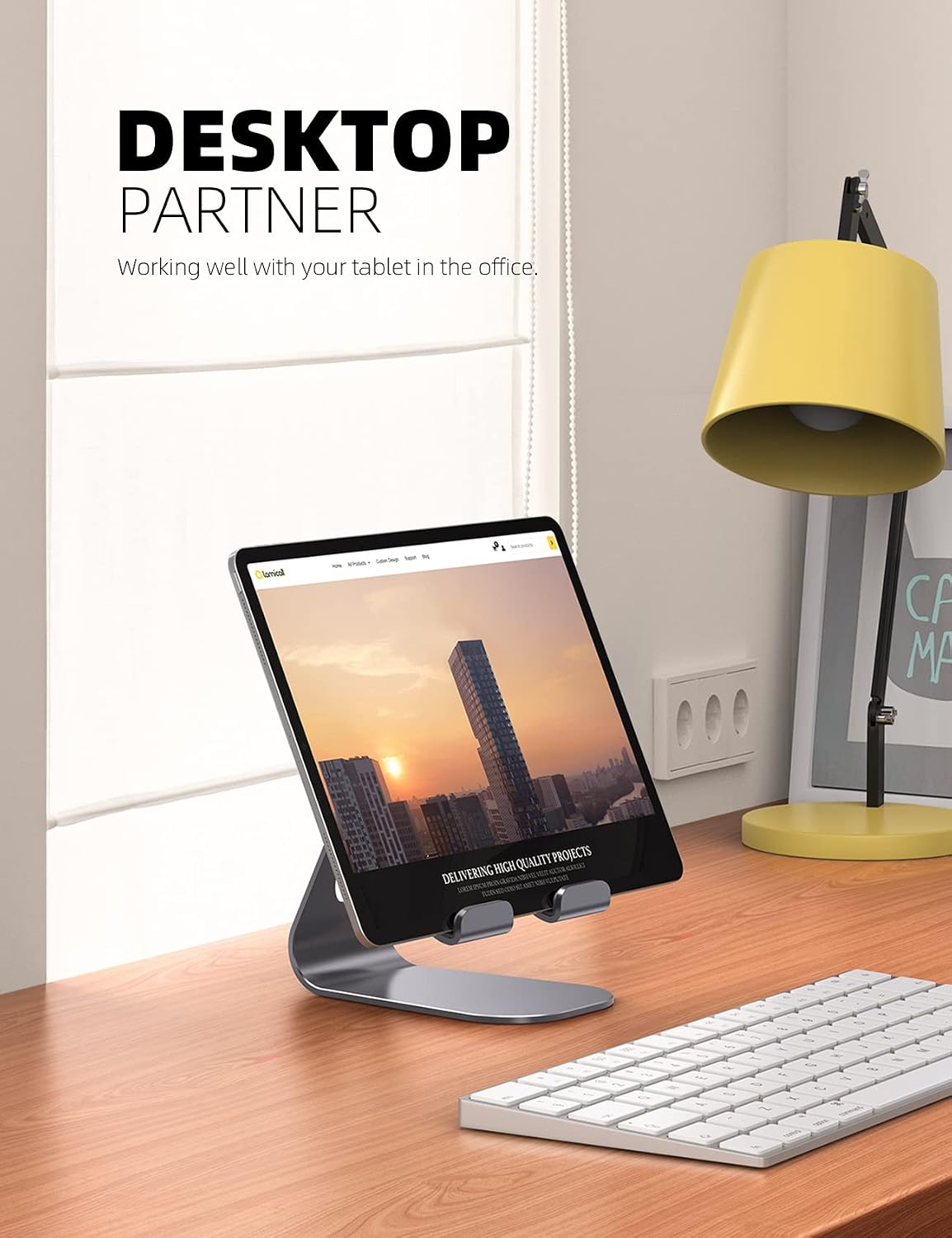 Detalle de Lamicall tablet stand for iPad, adjustable