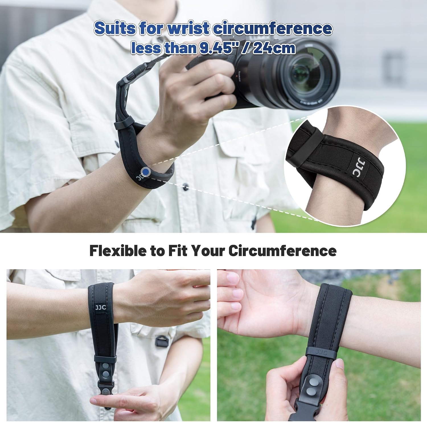 Detalle de JJC Quick Release Hand Wrist Strap for Cameras 🎥