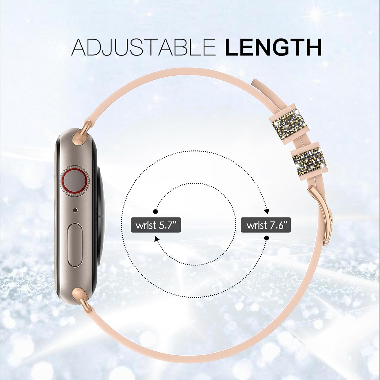 Thumbnail 6 de Tuocal Bling Strap for Apple Watch 38mm Slim sport strap