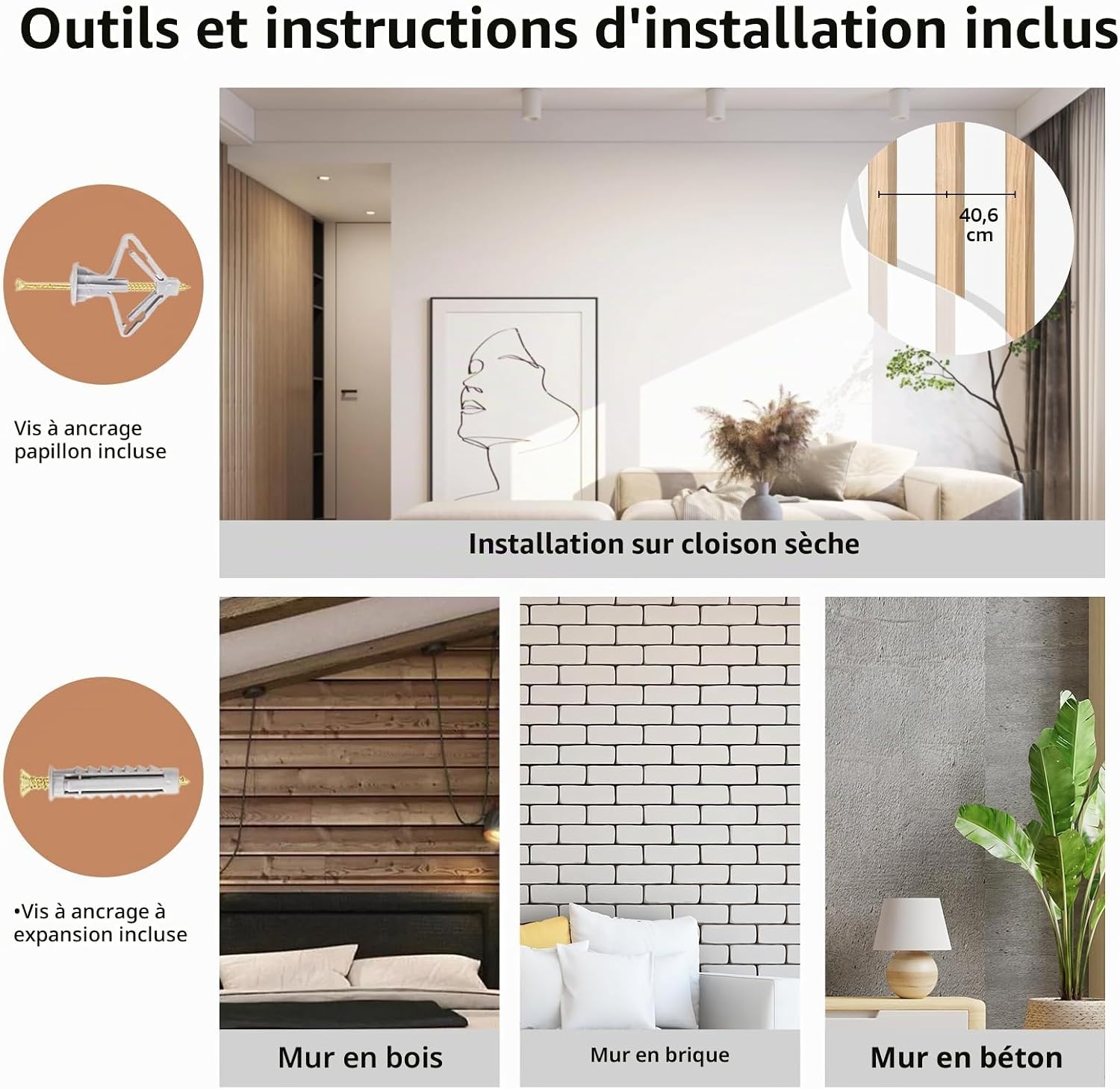 Detalle de FUKUMARU Hamac pour chat mural grande avec étagère et perchoirs modernes